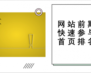 网站前期怎么快速参与首页排名